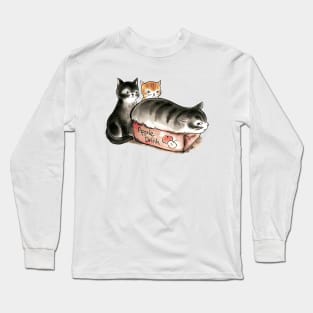 Cat in box Long Sleeve T-Shirt